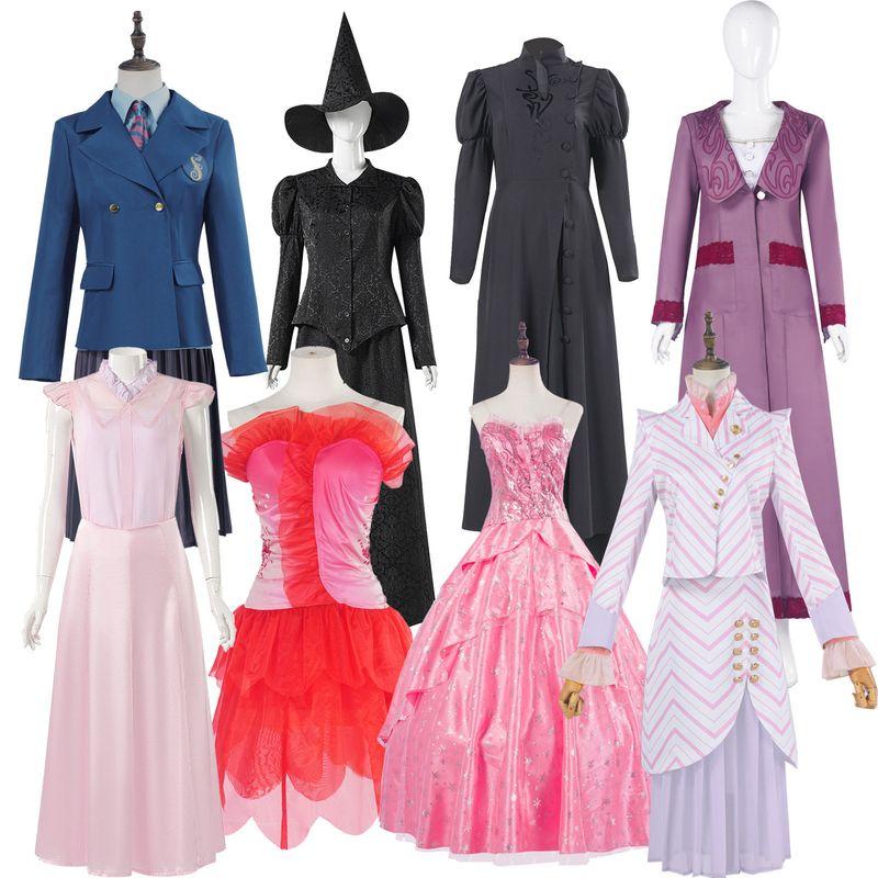 Wicked Cosplay Costume, Elphaba Witch Glinda Cosplay Outfit, Cross-Border Supply