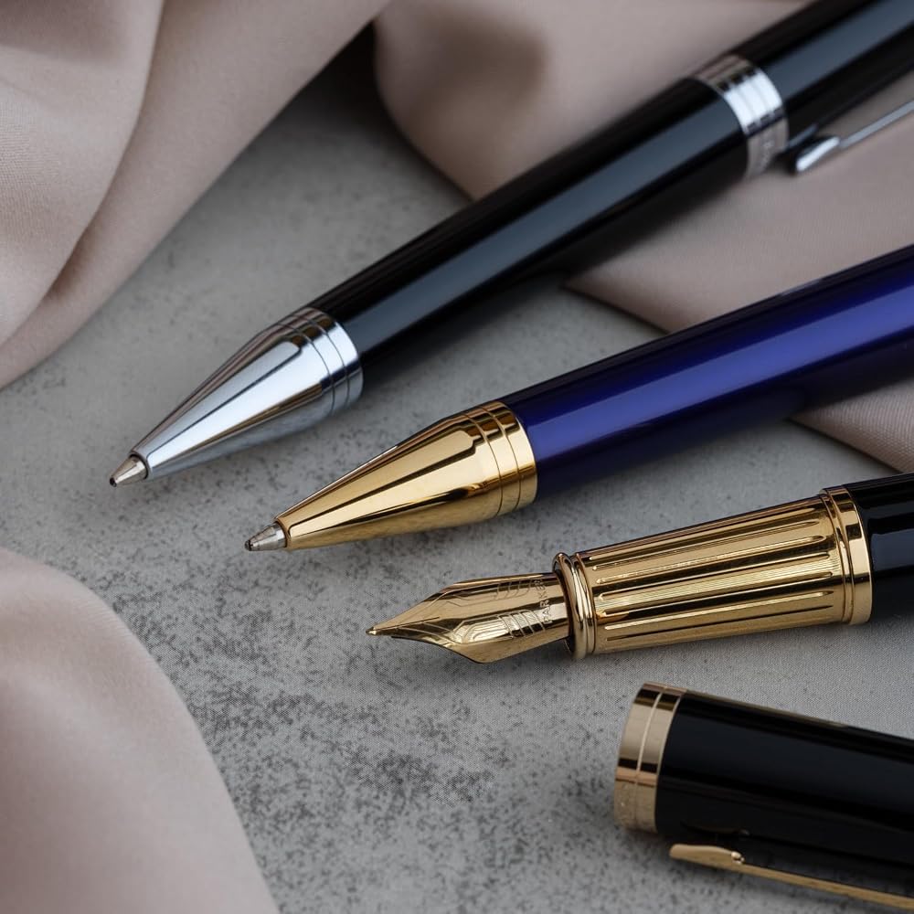 PARKER Parker Ballpoint Pen, Ingenuity, Black CT, Medium, Oil-based, Gift Box Included, Regular I...
