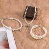 Y2K Accessories Simulation Pearl Cross Choker Necklace for Women Korean Punk Goth Jewelry Accessories