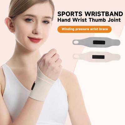 Wrist Thumb Support Compression Sleeve with Fastener Tape Ultra-Thin Soft Breathable Elastic Injury Prevention Wrist Wrap Support Splint