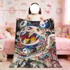Blanket For Soft Throw MMurakami Blanket for Art Fashion Picnic Bed T-Takashi-ES Sofa Home Bedroom Cozy Warm Comfortable