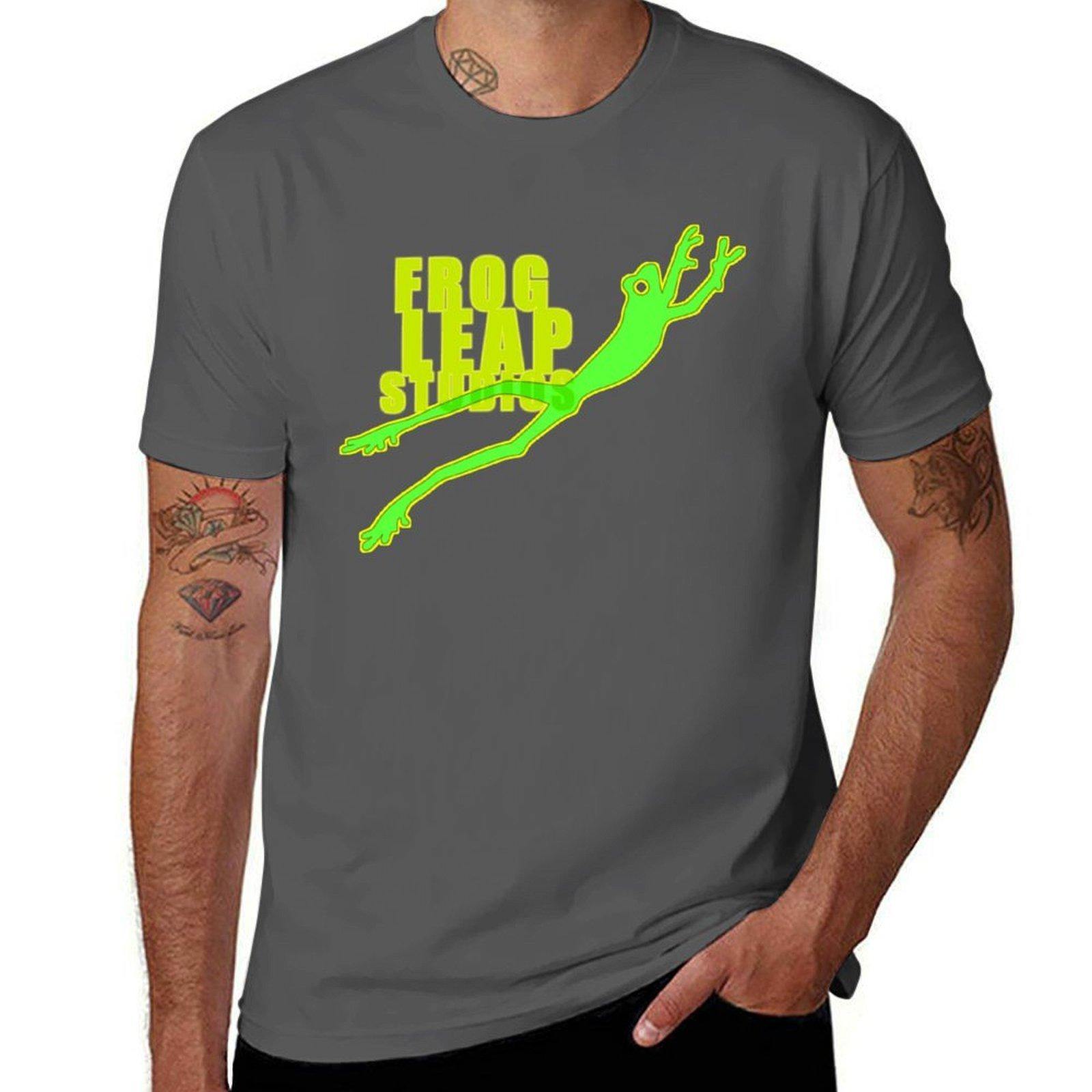 

Fan art Frog Leap Studios FLS Leo Moracchioli green T-Shirt man t shirts high quality luxury brand t shirt man luxury T-Shirt 4XL