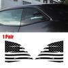 Car Distressed American Flag Window Decal Sticker For Dodge Challenger 2008-