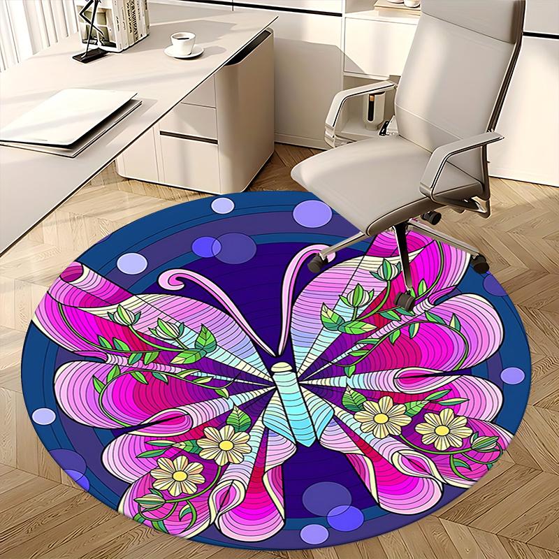 Alfombrillas de Silla para Alfombra de Oficina con Mariposas de Colores, Decoración del Hogar, Alfombra de Sofá, Alfombra de Oficina Regalo para Cualquier Habitación1118146a