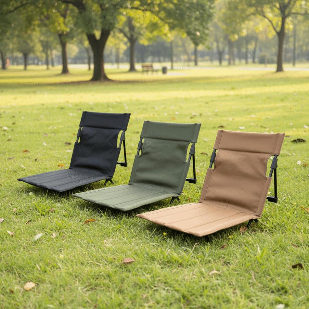 Aluminum Zinc Zinc Alloy Frame Foldable Camping Chair Comfortable Sitting Single Lazy Chair  Outdoor Camping