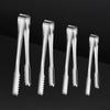 304 Stainless Steel Anti-slip Ice Tongs (10-Pack)