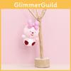 Loopy Bow Keychain Cute Cartoon Girl Backpack Decorative Pendant Plush Doll