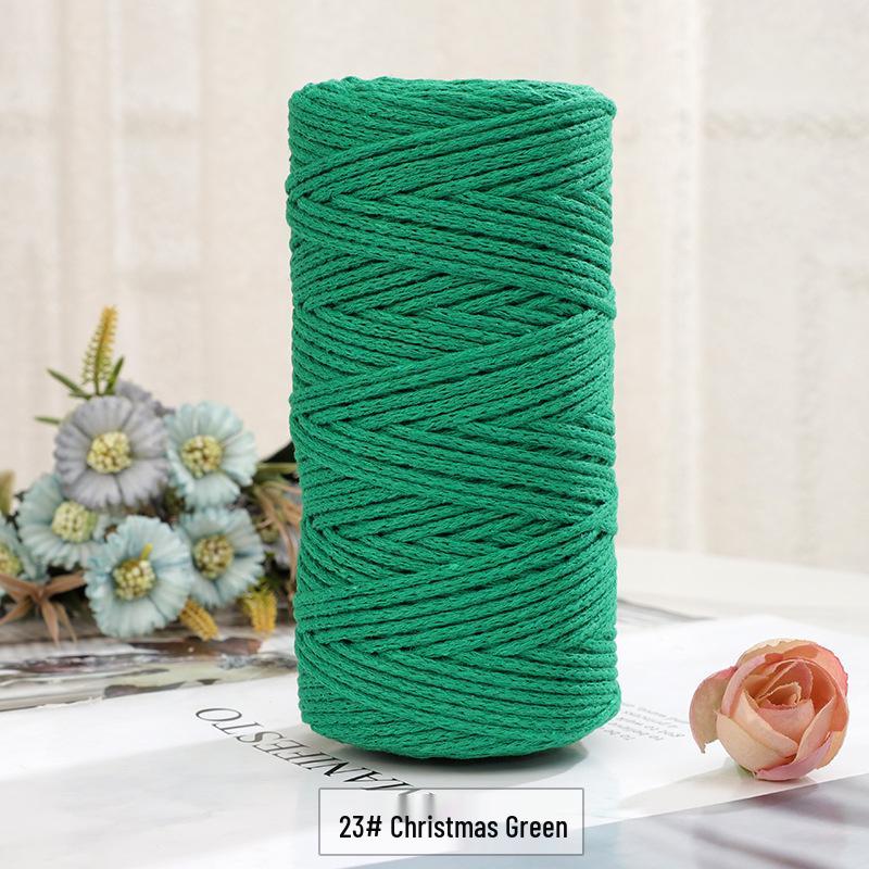 2mm Round Strand Hollow Yarn for European Style Crochet Bags, DIY Projects & Hand Knitting - Multi-Color Options