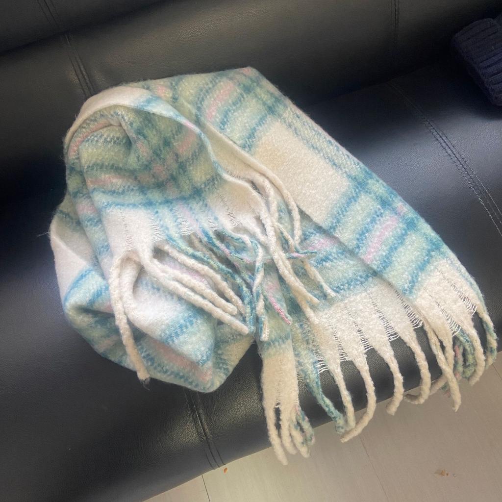 New AC plaid mohair scarf soft waxy warm scarf autumn and winter imitation cashmere shawl women