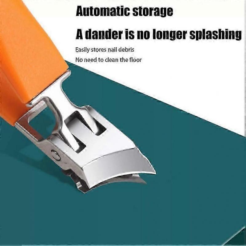 Bevel Nail Clippers, Liberyta Wide Mouth Opening Anti-Splash Bevel Nail Clippers