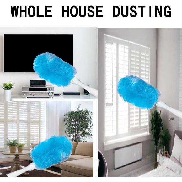 Hurricane 360 Electric Feather Spin Duster Feather Duster Adjustable Electric Dirt Dust Brush Removing Dust in One Spin Cleaning Accessories Home