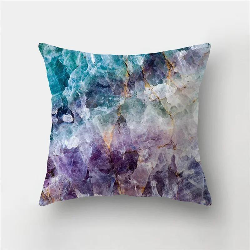 Texture Print Pattern Marble Rock Cushion Cover Home Living Room Sofa Car Decorative Throw Pillow Pillow Cover
