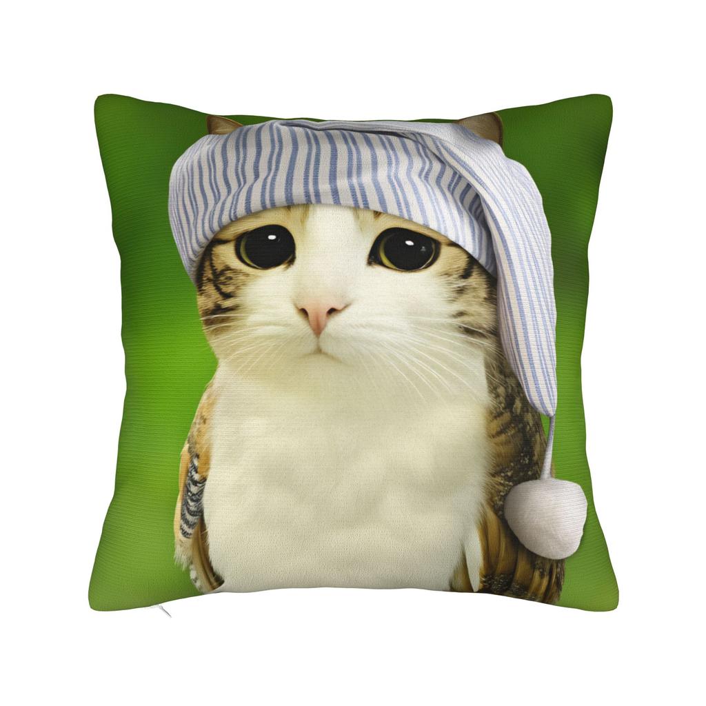 Pillow Case Space Banana Aliens Cat Square Pillow Cover For Couch Sofa Bedroom Novelty Pillowcases