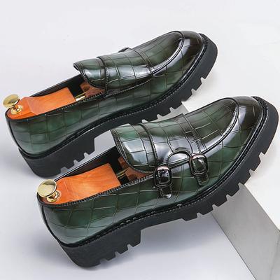 Plateau-Loafer Herren Klassisch Freizeit Leder Schuhe Herren Anzug Hochzeit Freizeit Business Schuhe Für Herren Party Gesellschaft Büro Loafer