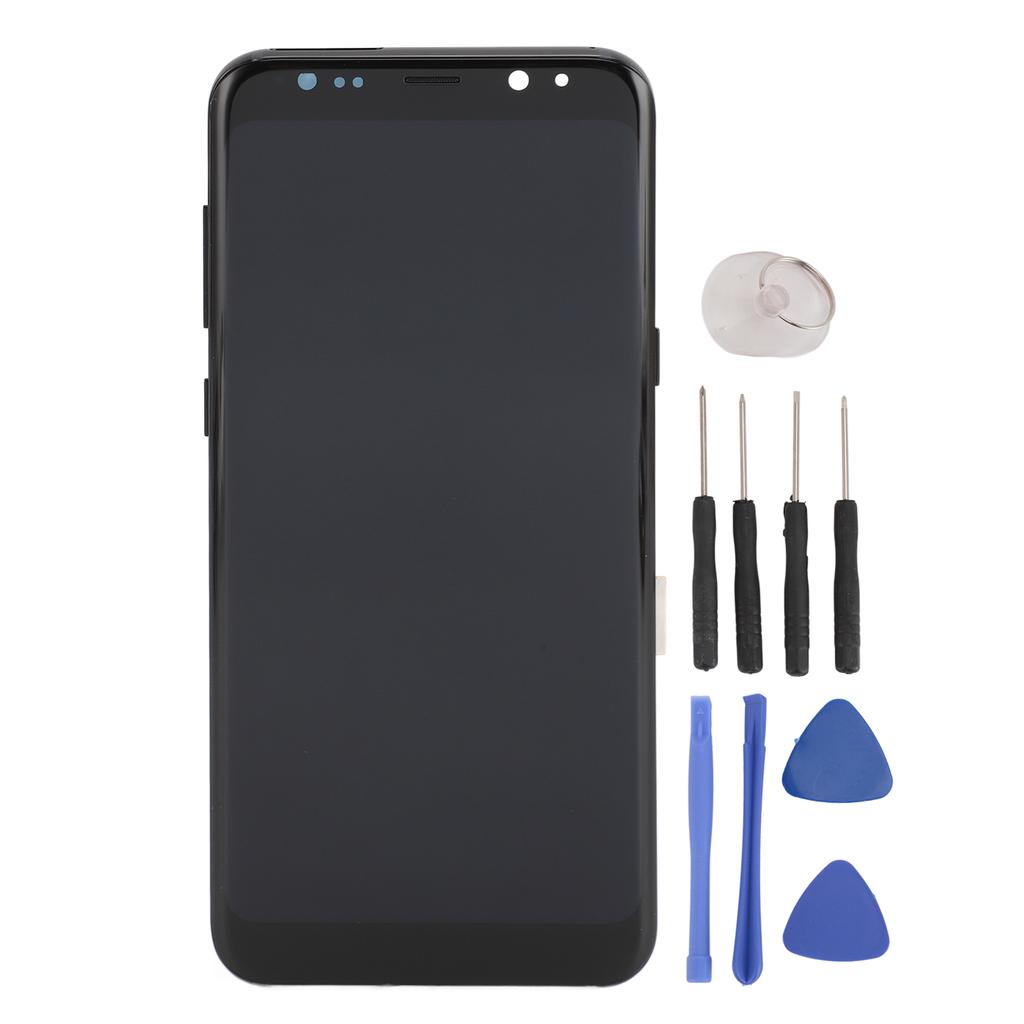 Bildschirmeinheit mit Fingerabdruck-Reparaturwerkzeugsatz Kratzfestes LED-Display Touchscreen für Galaxy