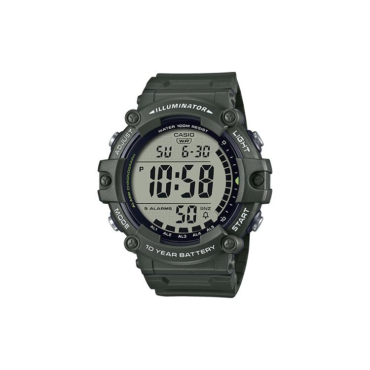 CASIO Men Black Watch AE-1500WHX-3AVDF Green Strap
