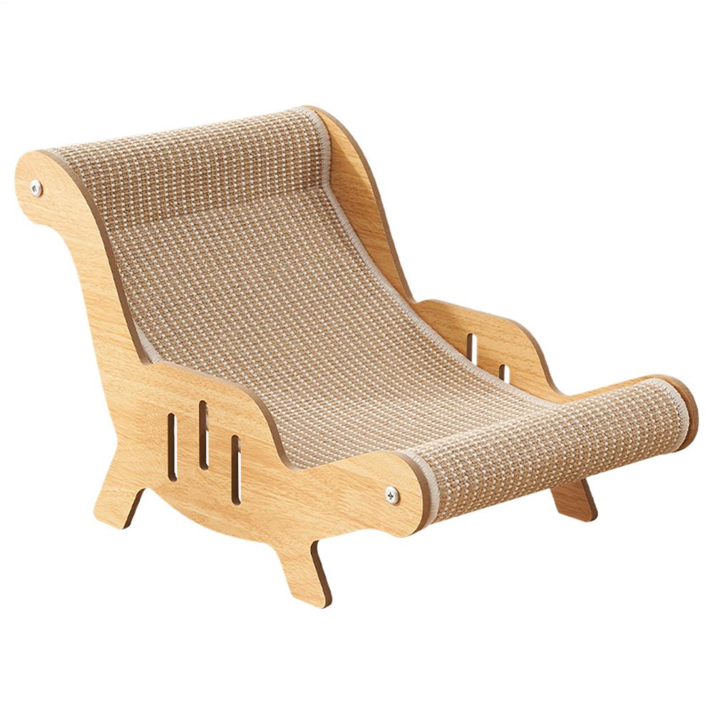 Cat Lounger Scratcher Kittens Scratching Recliner Sofa Multi-Functional Sisal Scratcher Bed for Indoor Scratching Pad Cat Chair