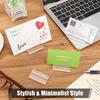 10Pcs Transparent Place Card Holder Acrylic Table Sign Holder Table Number Holders Name Card Stands for Photo Menu Display Clear