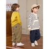 Right European Style Boys' R Series Thickened Trousers with Fleece, Warm Casual Pants, New Winter Children's Clothing for Babies