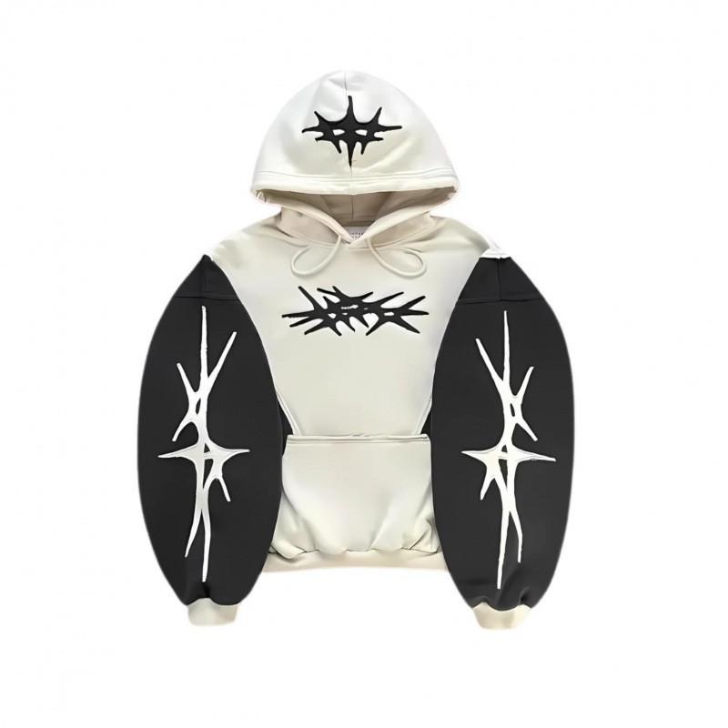 Womens Hooded Sweatshirt Streetwear Style Loose Fit Long Sleeve Casual Top