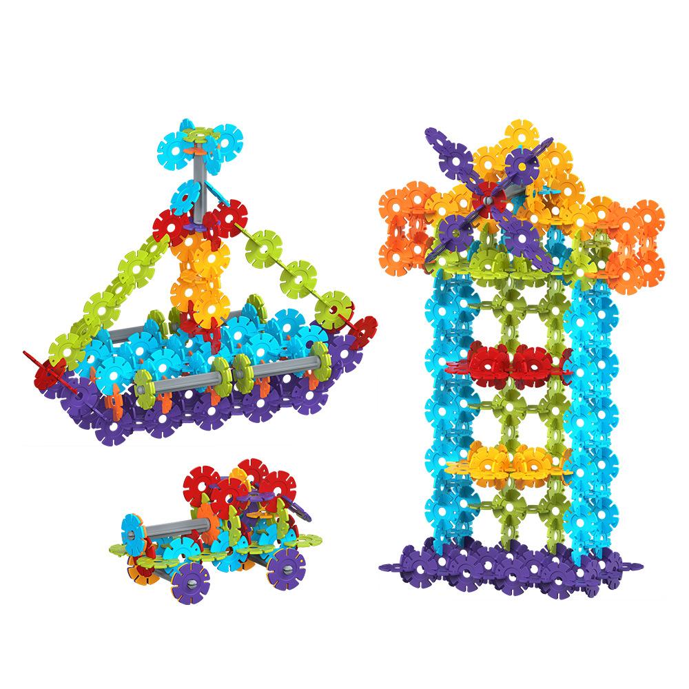 Diy Assembled Snowflake Building Block 3-6 Years Old Early Education Enlightenment Boys And Girls Children'S Gifts