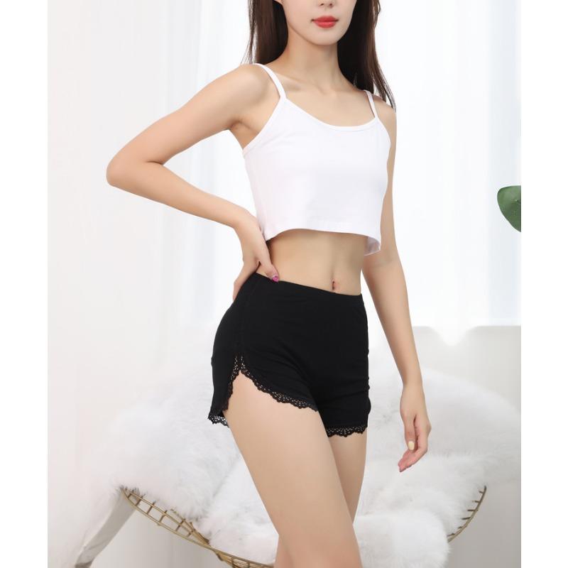 Lace Safety Pants Women's Panties Summer Modal Leggings Thin Shorts Three-quarter Pants