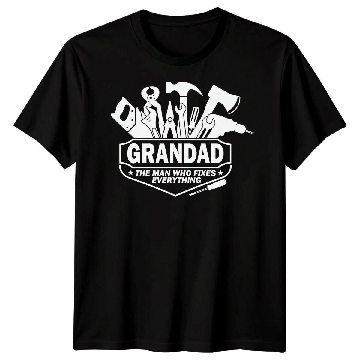 

Men Grandad Tools Funny Fathers Day T-Shirt Tee Best Dad Ever Papa Life Daddy#FD 4XL