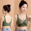 Embroidered Bra Women's Gathering Bra No Steel Ring Bra Adjustable Bra Double Breasted Bra