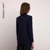 Lanzhi Basic Wardrobe Wool Blend Slim Fit Double-breasted Suit Jacket