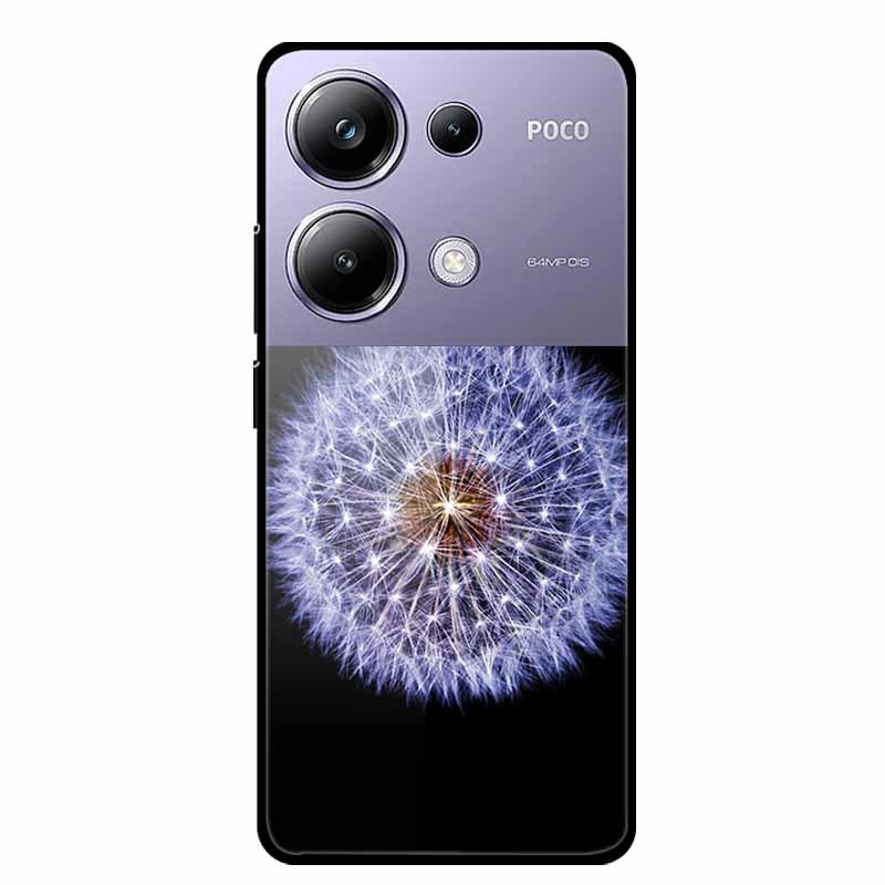 Colorful Aesthetic Tempered Glass Phone Case for Redmi 12 5G & POCO M6 PRO