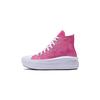 Chuck Taylor All Star Move Platform High GS Chaos Fuchsia Kids Sneakers Pink White A11817C
