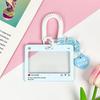 Dialog Box Transparent Card Cover Student Cartoon Slider Card Pack Game Card ID Card Set Pendant Anti-lost Card Holder