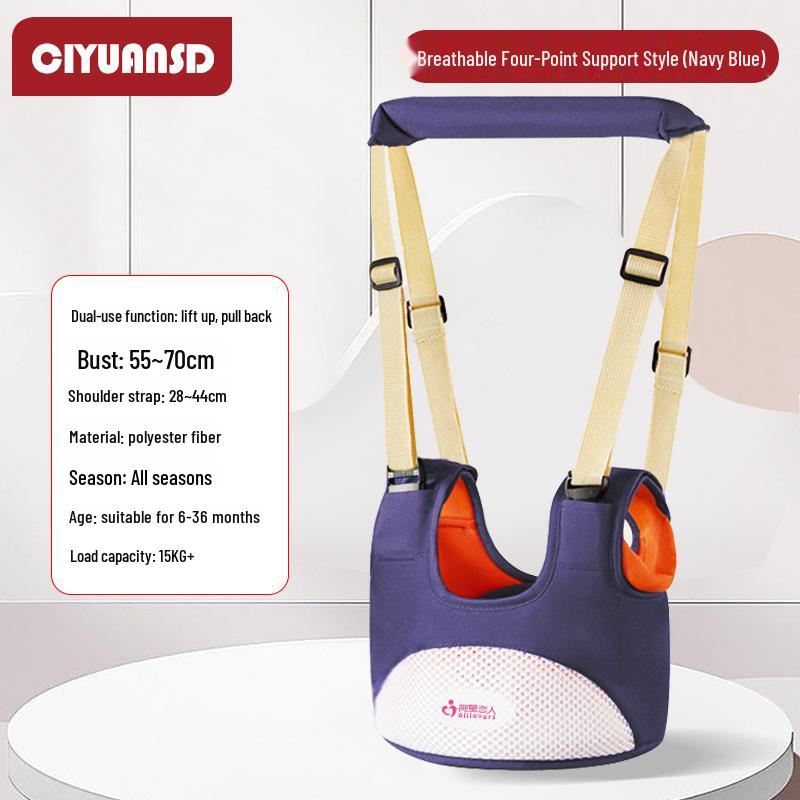 Multifunctional Breathable Baby Walking Harness with Anti-Fall, Anti-Choke, and Anti-Lost Features