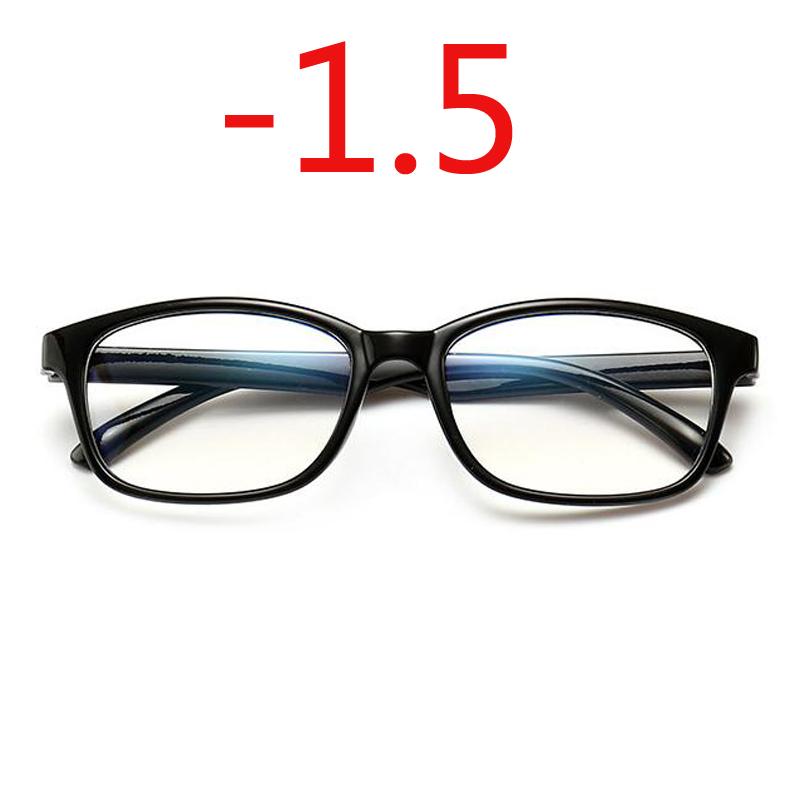 -1.0 -1.25 -1.50 -1.75 -2.0 -2.5 -3.0 To -4.0 Finished Myopia Glasses Women Men Short Sight Eyewear Black Blue Red Frame