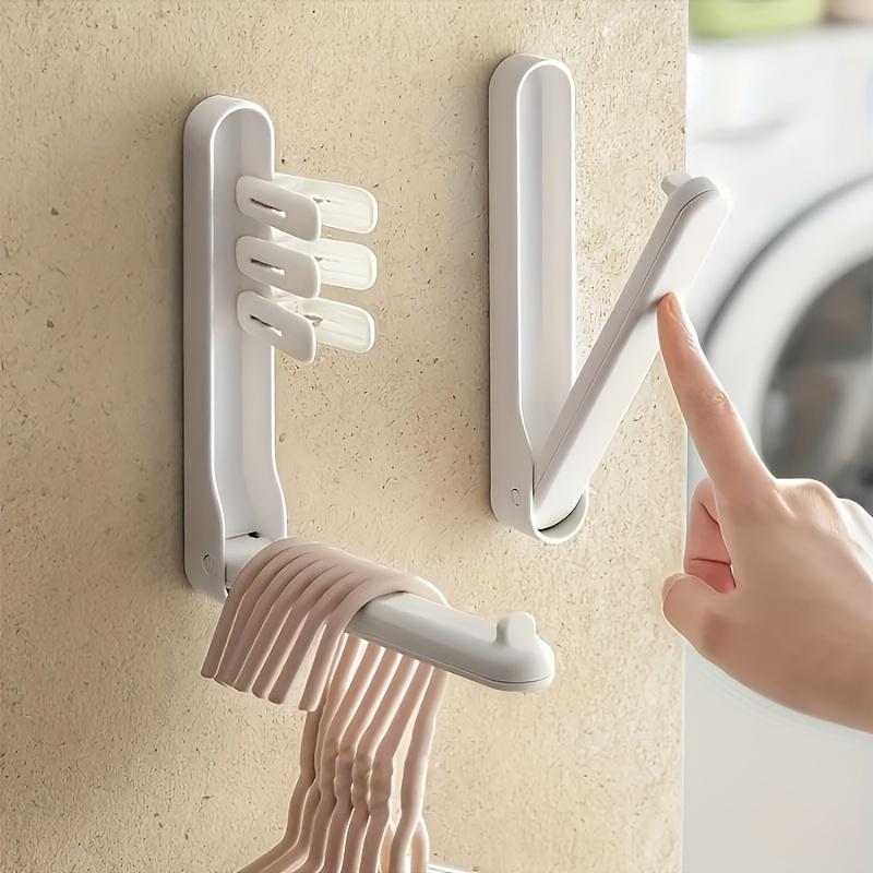 A Compact Hanger System, A Foldable Hanging Storage Rack, A Hook Storage Organizer, And a Hanger Organizer, Drying Rack