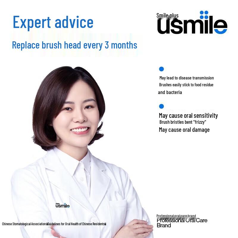 usmile Adult Cleaning Electric Toothbrush Heads
