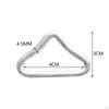 Triangle Buckle Accessories Spring Buckles Connectors High Strength Steel Ring for Kids
