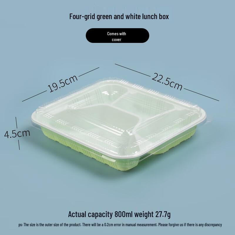 

MOLUONA Divided Disposable Rectangular Meal Prep Containers