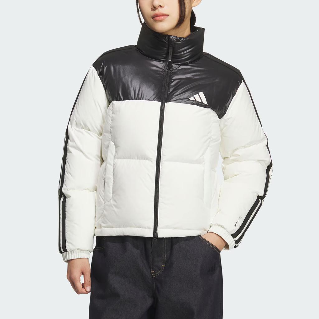 Adidas Puffy Down Water-Resistant Windproof Warm Casual 600 Fill Duck Down Jacket Women Jacket KC2482