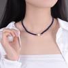 2024 Black Crystal Pearl High-Design Niche Women's Choker Necklace