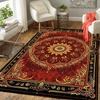 1Pc Golden Mandala Rug, Office Carpet Indoor Outdoor Doormat, Non-Slip Soft, Living Room, Christmas Halloween Gift. M928684
