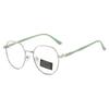 Retro Round Frame Anti Blue Light Glasses Stylish Large Frame Simple and Versatile Glasses Comfortable Fit Suitable for Students