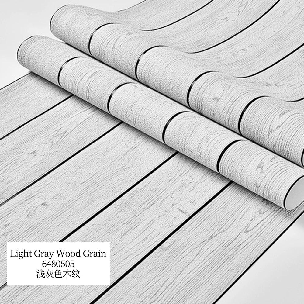 Modern Minimalist Mediterranean Wood Grain Deer Skin Velvet Wallpapers 3D Horizontal Wood Grain Living Room Bedroom Wallpaper