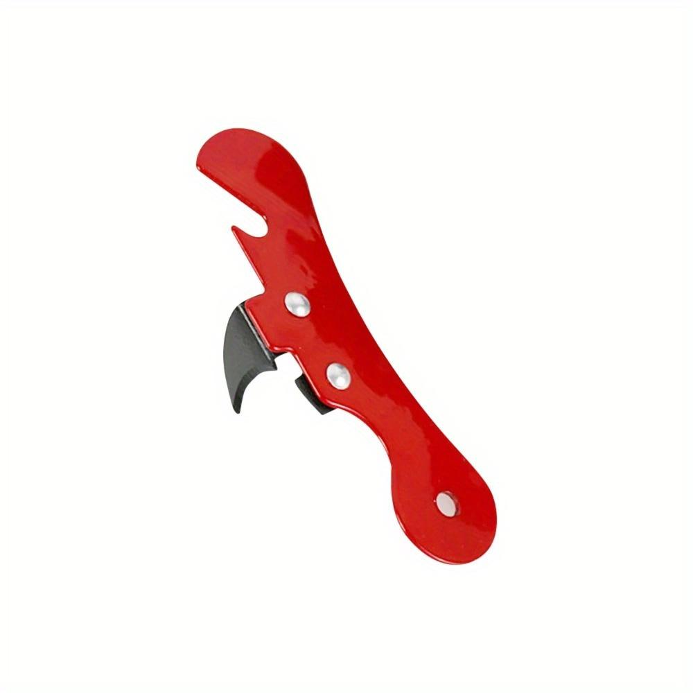 

1pc Multifunctional Bottle Opener Stainless Steel Safety Side Cut Manual Can Opener Ergonomic Can Opener Wine Accessories червоний