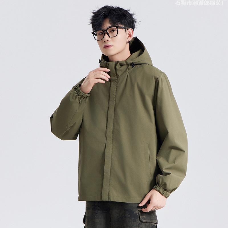 Waterproof Mountaineering Jacket Casual Sports Couple Men and Women with The Same Style Solid Color Windproof