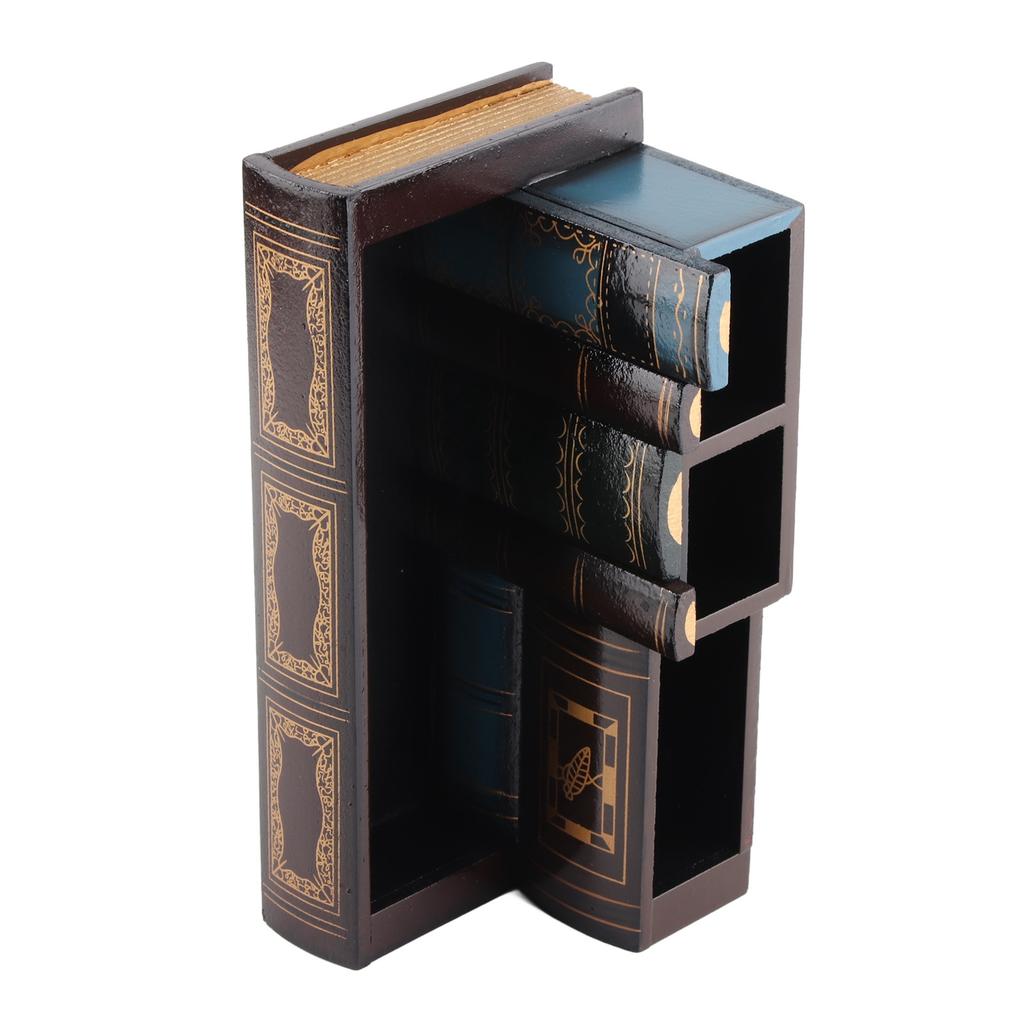 Wooden Pen Holder Retro Style Unique Design Premium Wood Sturdy Durable Wide Application Pencil Holder
