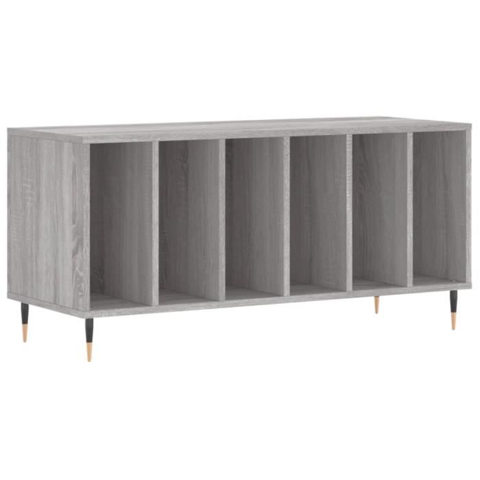 VidaXL Armoire à disques sonoma gris 100x38x48 cm bois d'ingénierie 831746