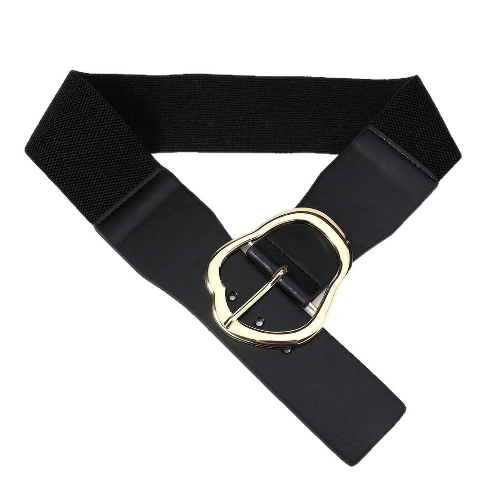 European & American Irregular Elastic Waist Belt for Women - Versatile Leather Accessory for Sweaters, Dresses, & Body Shaping