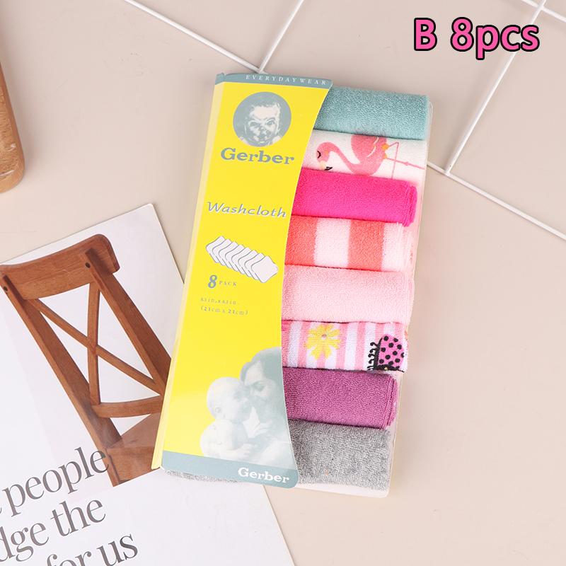 

8 шт./набор Полотенце для новорожденного, младенца, полотенце для умывания, купания, кормления, мягкий носовой платок