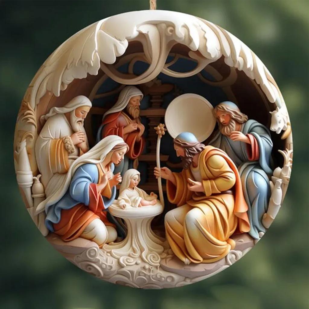 5pcs Nativity Scene Ornaments 5pcs Religious Nativity Scene Ornament Set Exquisite Indoor Nativity Scene Ornaments Decorations